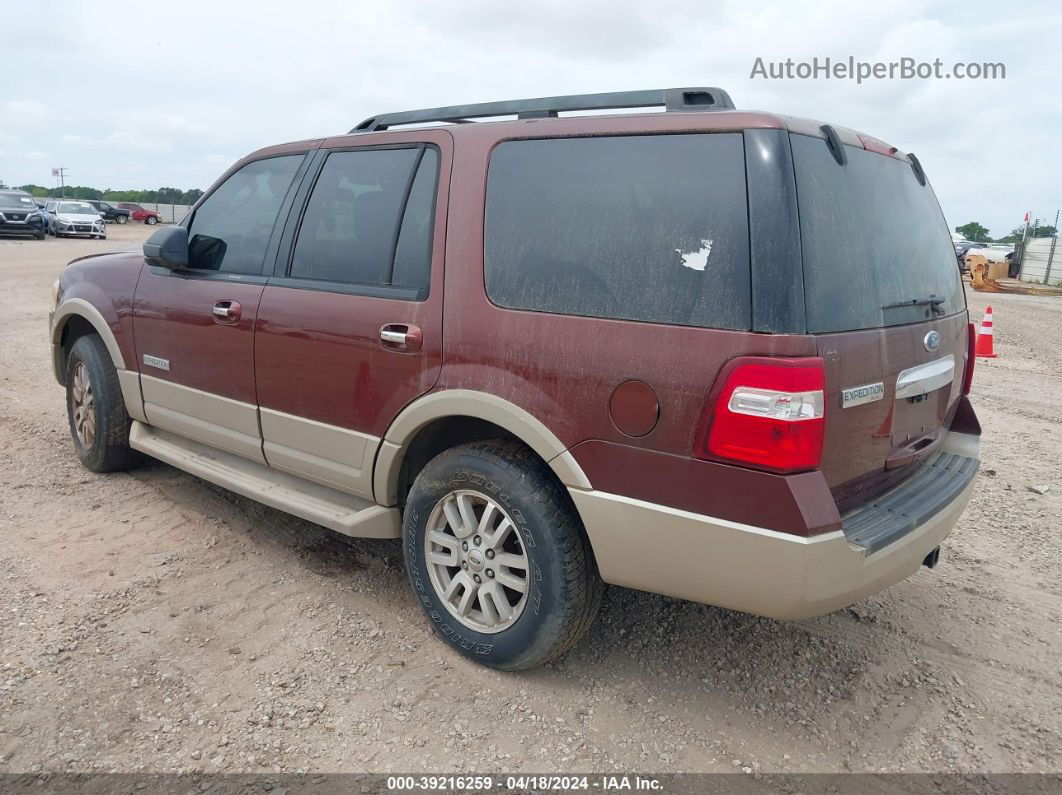 2007 Ford Expedition Eddie Bauer Burgundy vin: 1FMFU17507LA62539