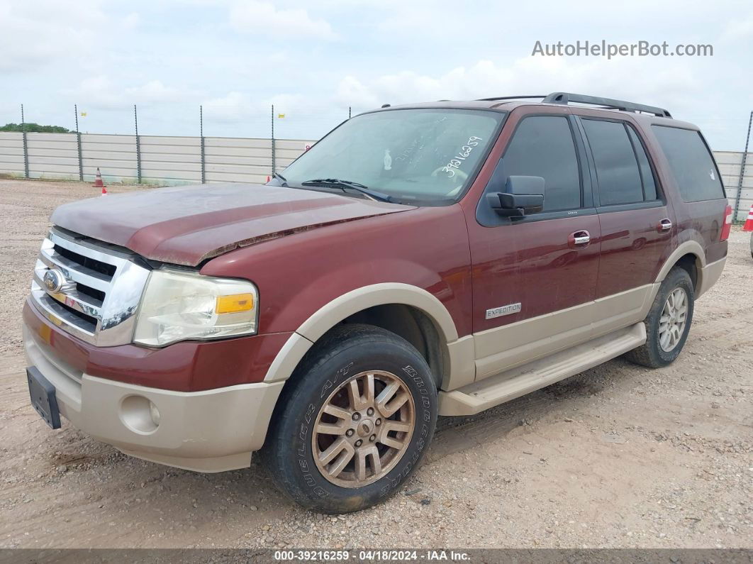 2007 Ford Expedition Eddie Bauer Burgundy vin: 1FMFU17507LA62539