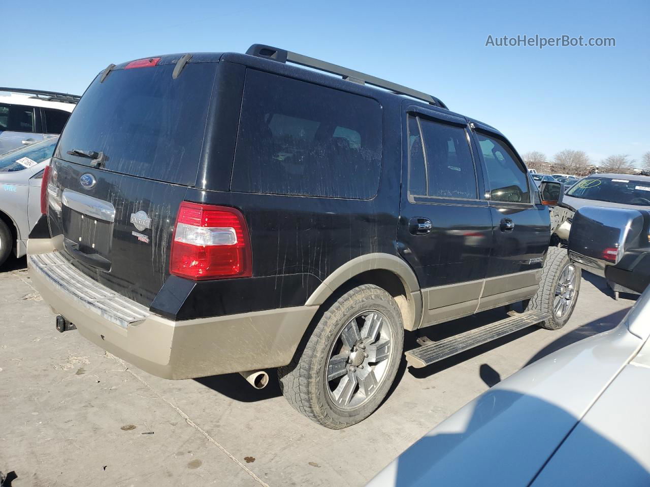 2008 Ford Expedition Eddie Bauer Black vin: 1FMFU17508LA27372