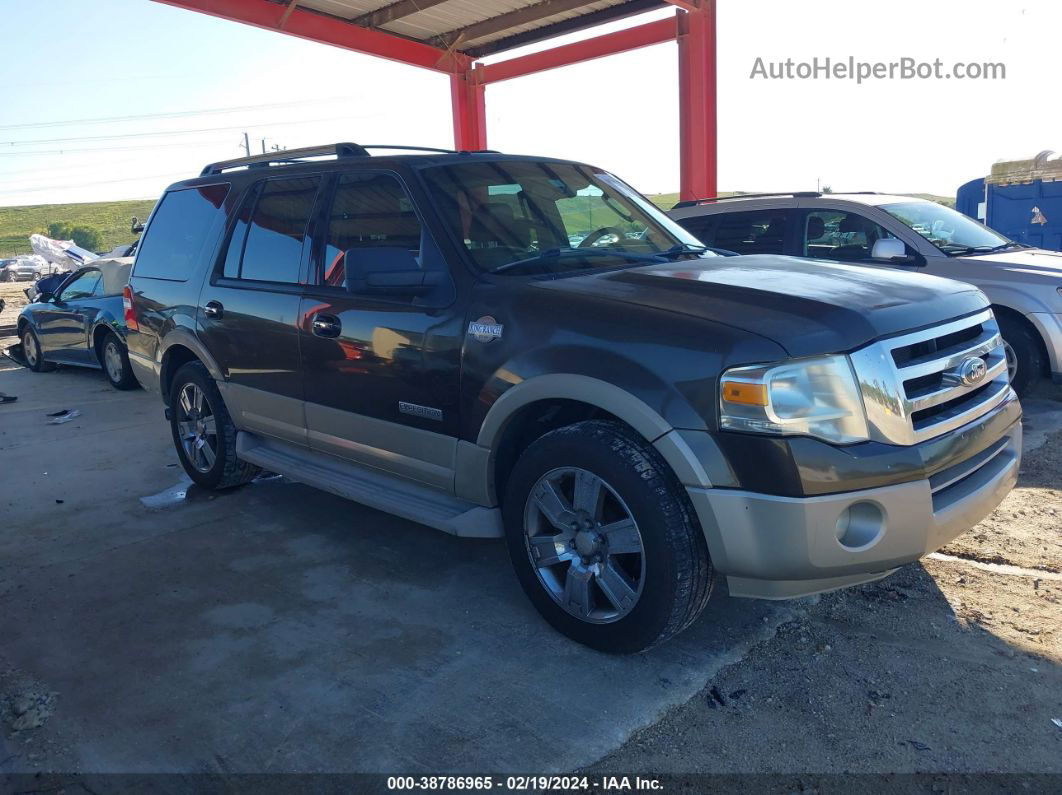 2008 Ford Expedition Eddie Bauer/king Ranch Gray vin: 1FMFU17518LA08281