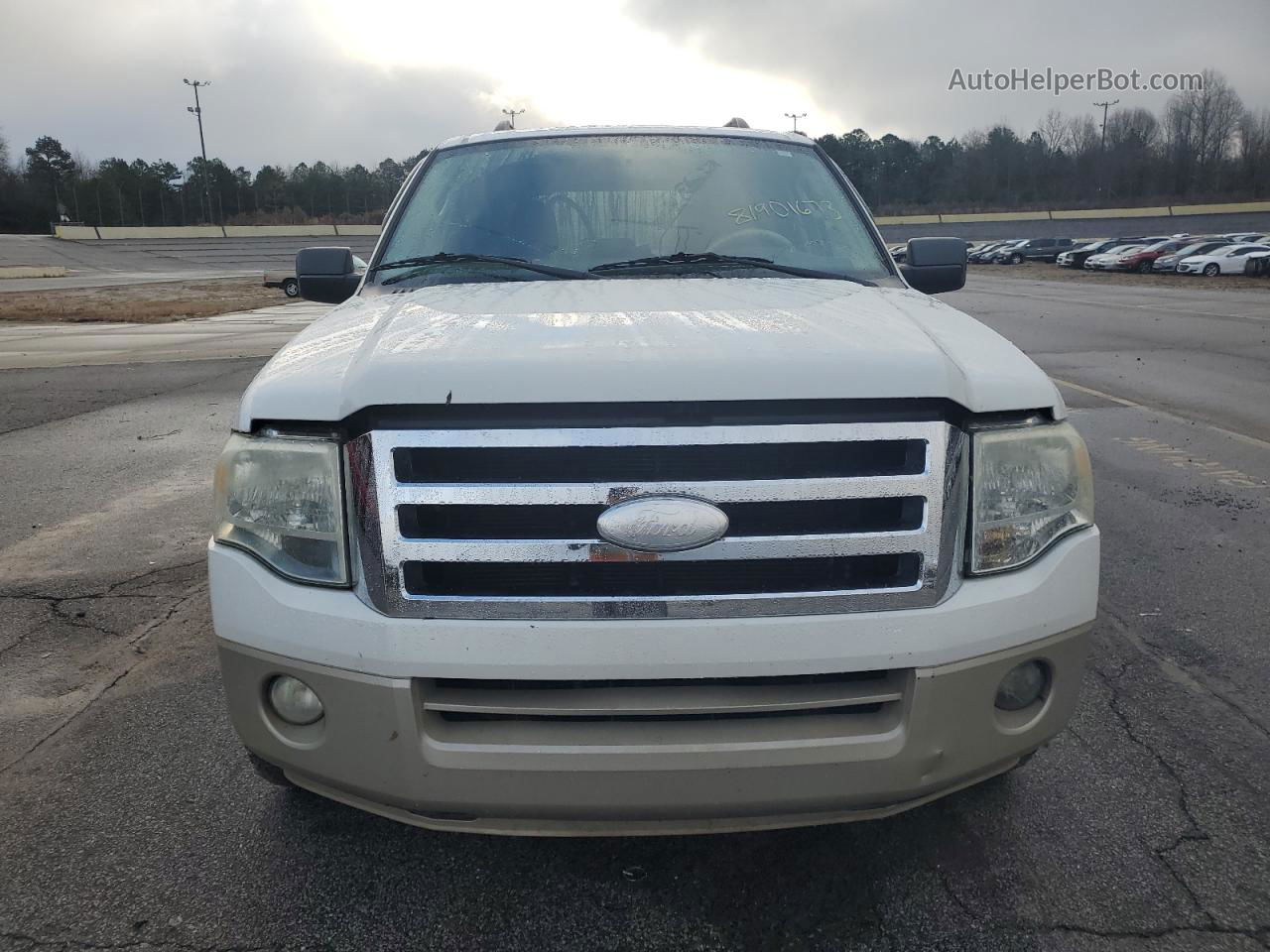 2008 Ford Expedition Eddie Bauer White vin: 1FMFU17518LA10144