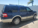 2008 Ford Expedition Eddie Bauer Синий vin: 1FMFU17518LA77018