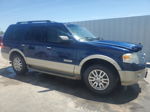 2008 Ford Expedition Eddie Bauer Blue vin: 1FMFU17518LA77018