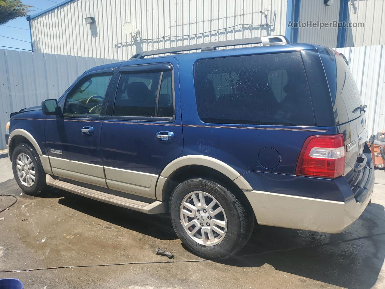 2008 Ford Expedition Eddie Bauer Blue vin: 1FMFU17518LA77018