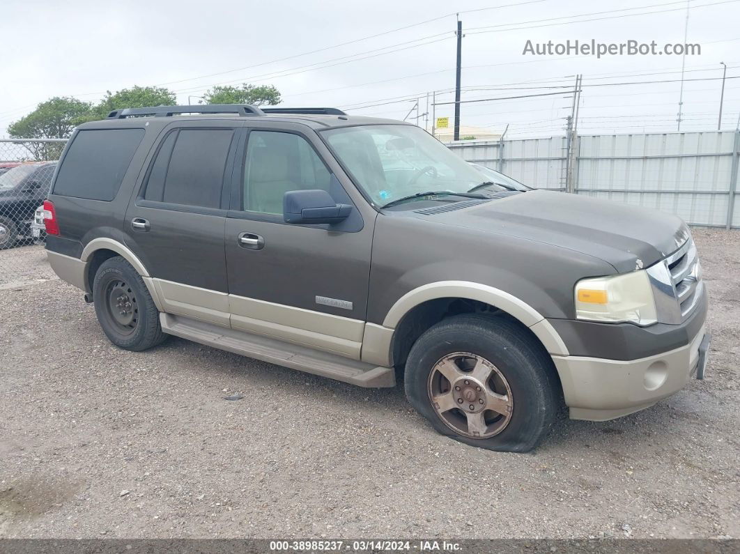 2008 Ford Expedition Eddie Bauer/king Ranch Brown vin: 1FMFU17518LA84454