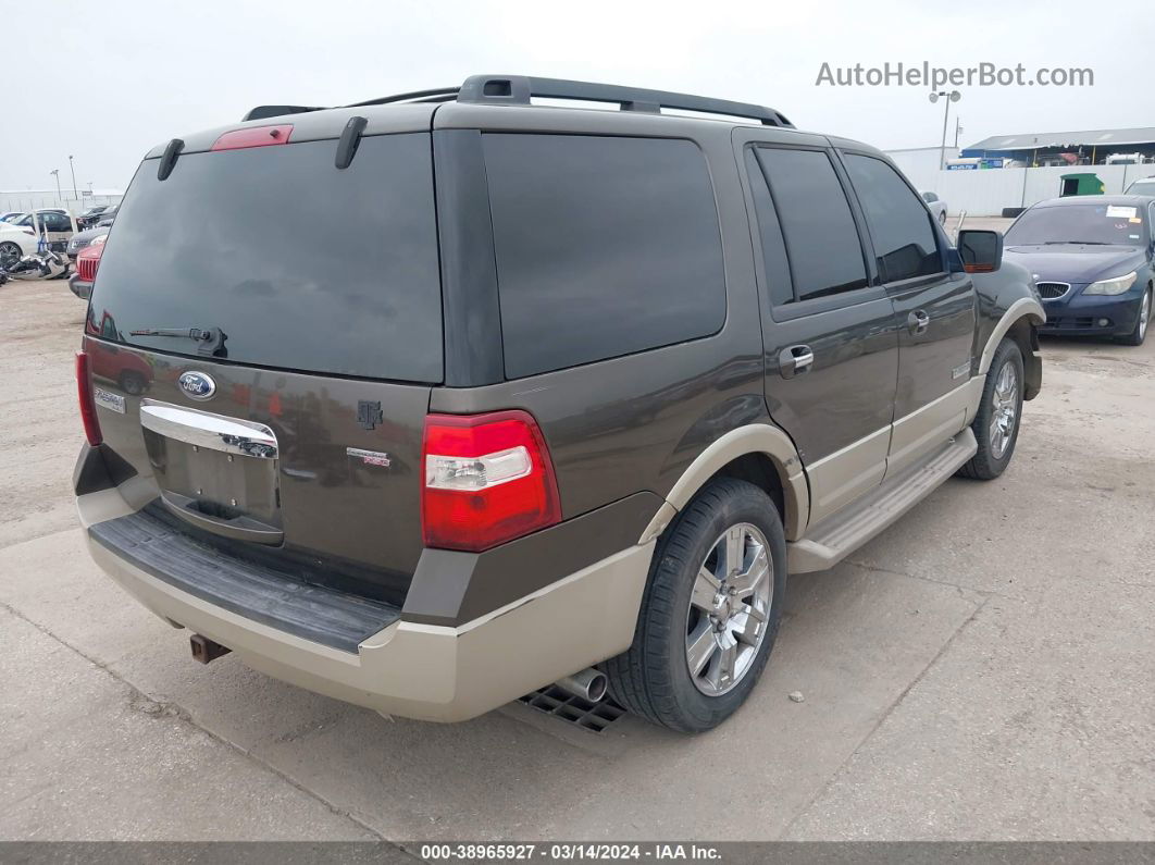 2008 Ford Expedition Eddie Bauer/king Ranch Brown vin: 1FMFU17518LA84549