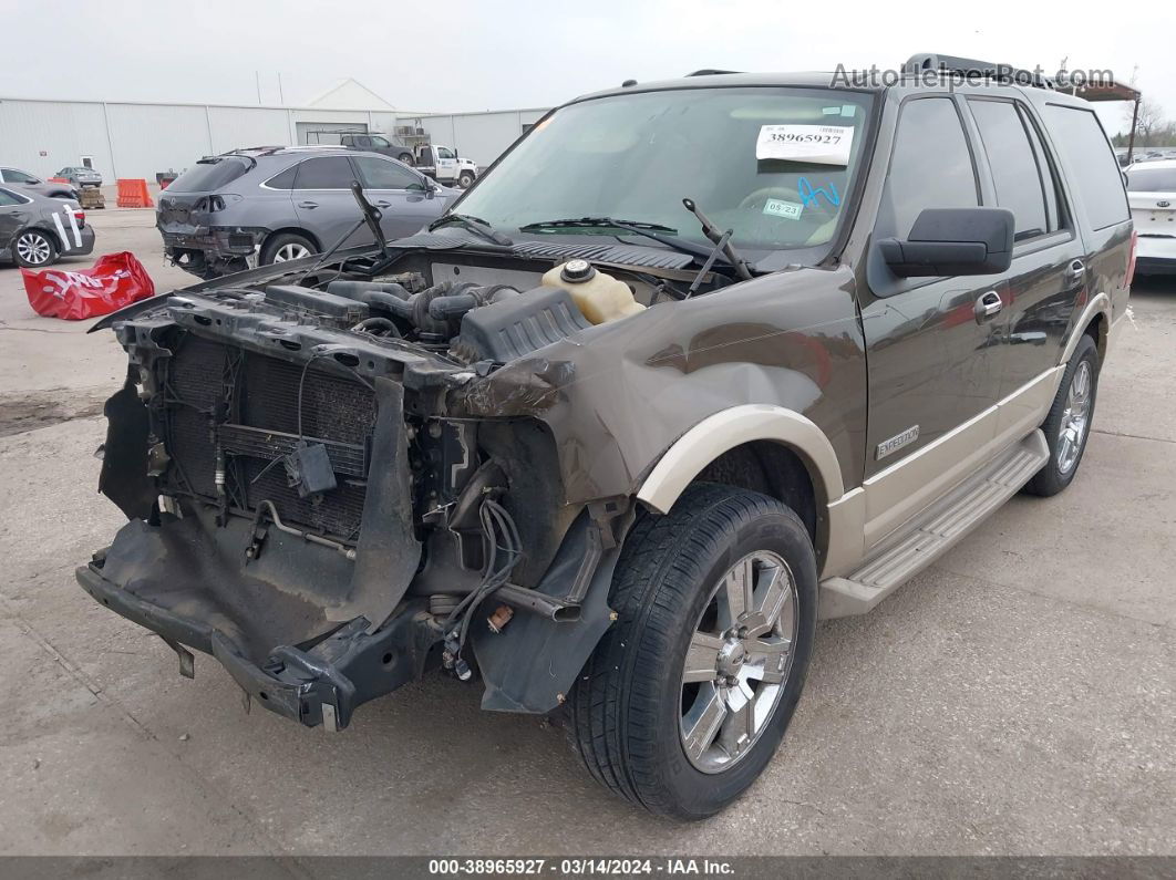 2008 Ford Expedition Eddie Bauer/king Ranch Brown vin: 1FMFU17518LA84549