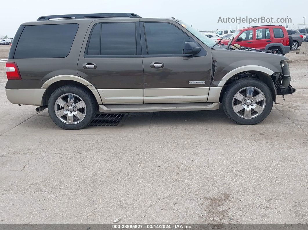 2008 Ford Expedition Eddie Bauer/king Ranch Brown vin: 1FMFU17518LA84549