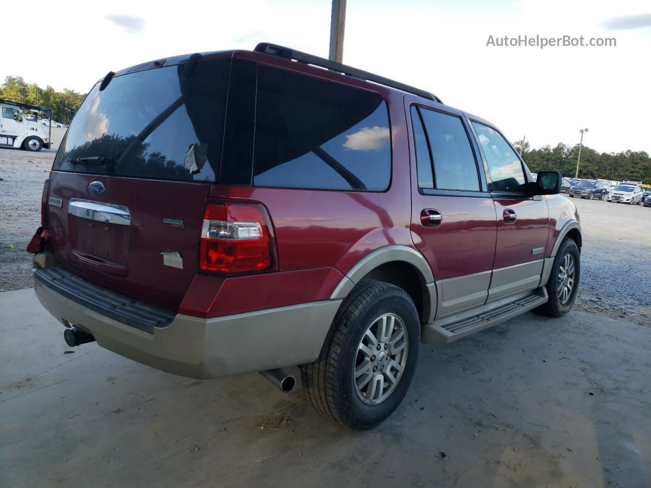 2007 Ford Expedition Eddie Bauer Red vin: 1FMFU17527LA54345