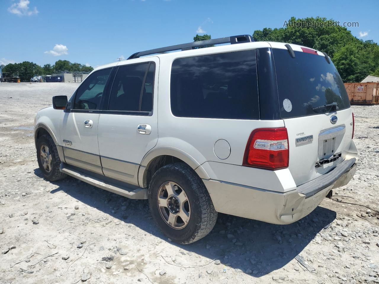 2008 Ford Expedition Eddie Bauer White vin: 1FMFU17528LA72734