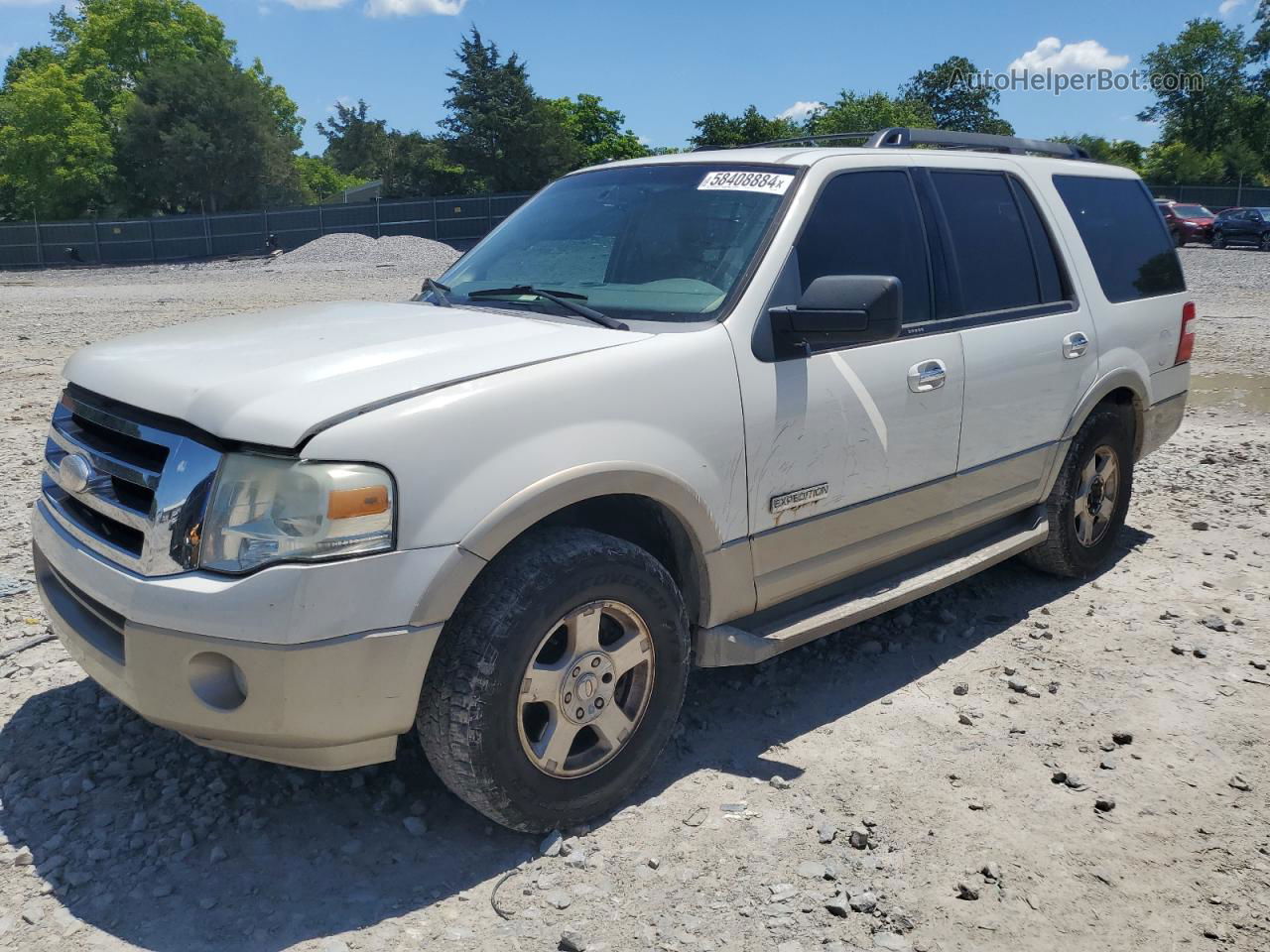 2008 Ford Expedition Eddie Bauer Белый vin: 1FMFU17528LA72734