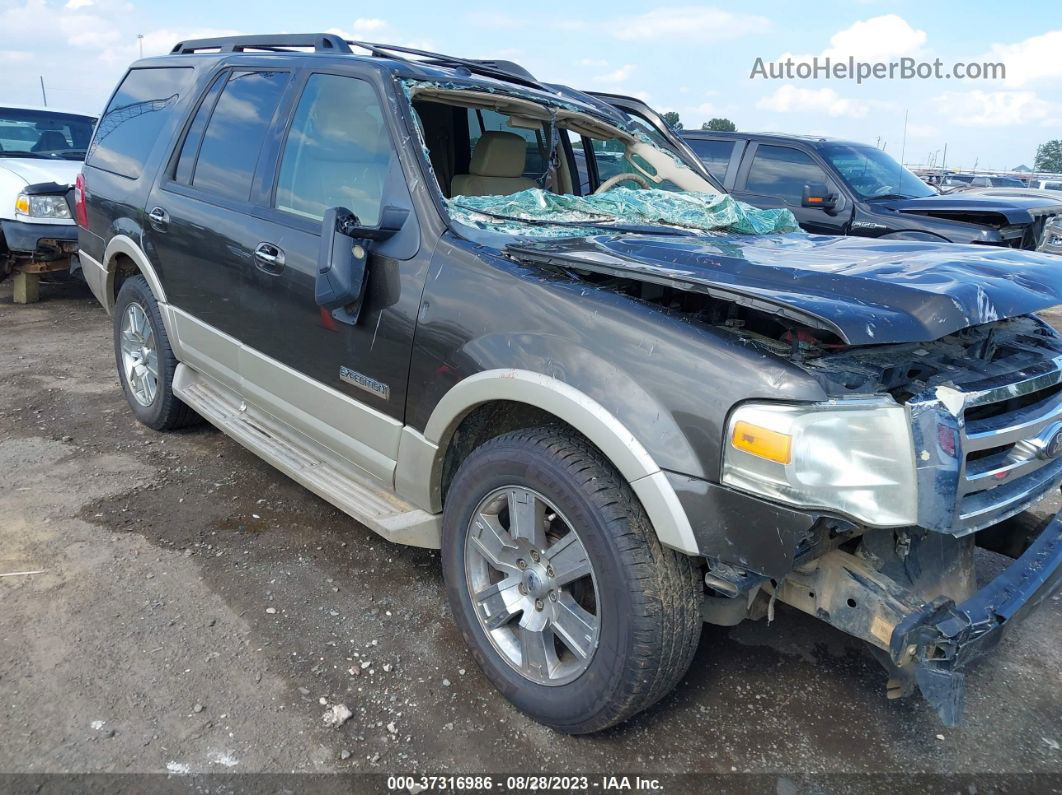 2008 Ford Expedition Eddie Bauer/king Ranch Brown vin: 1FMFU17528LA82955