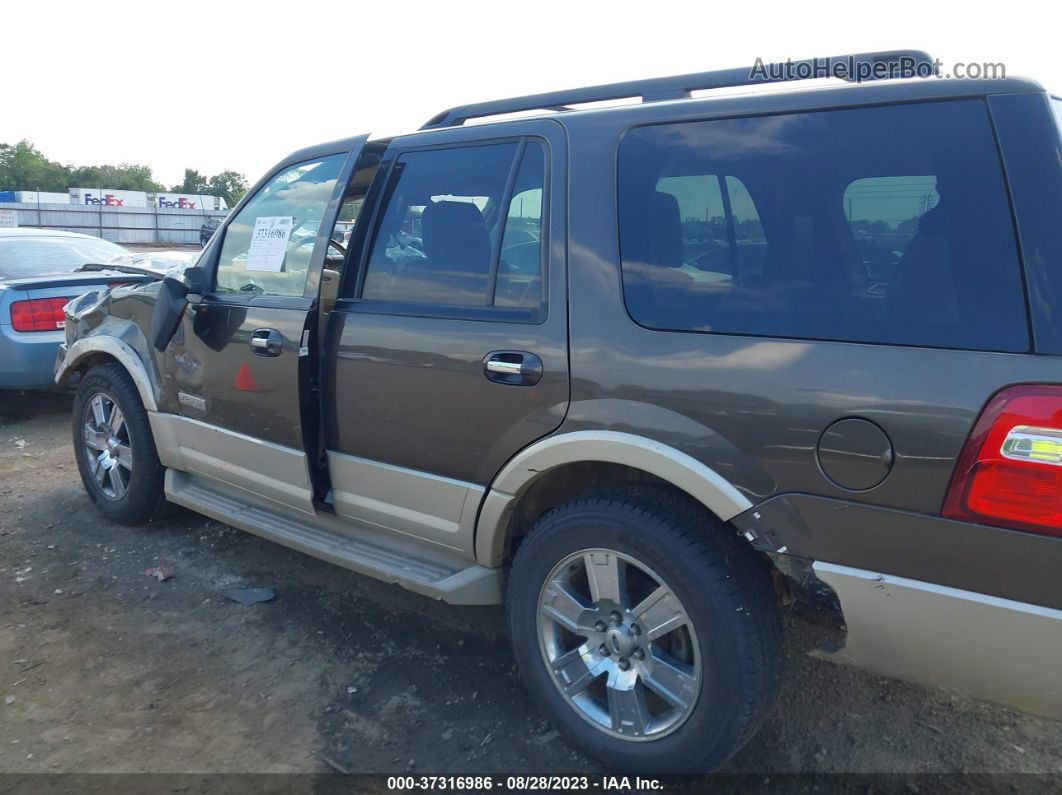 2008 Ford Expedition Eddie Bauer/king Ranch Brown vin: 1FMFU17528LA82955