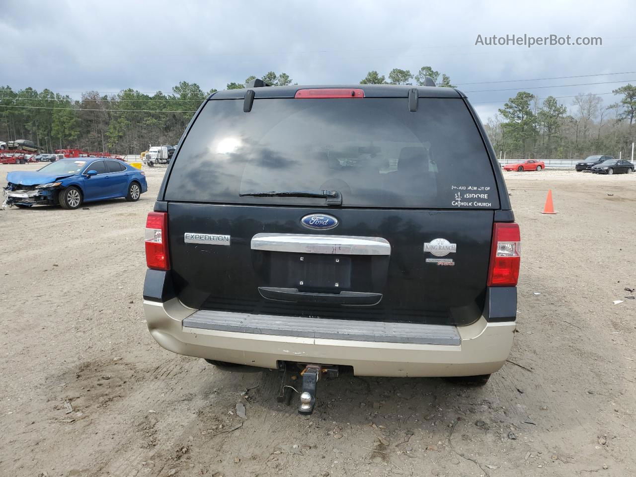 2008 Ford Expedition Eddie Bauer Black vin: 1FMFU17528LA87539