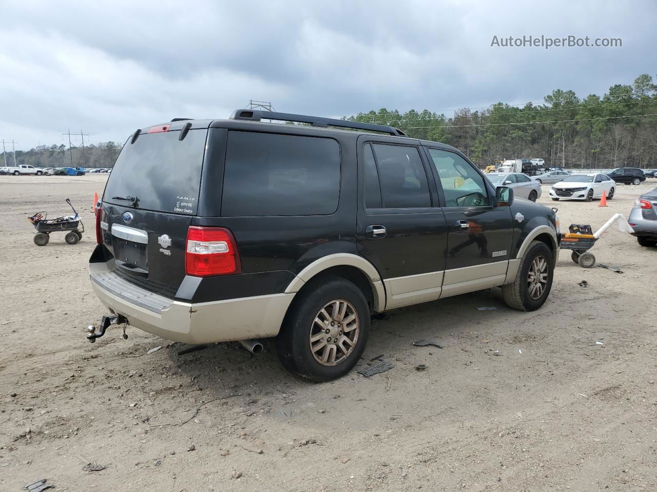 2008 Ford Expedition Eddie Bauer Black vin: 1FMFU17528LA87539