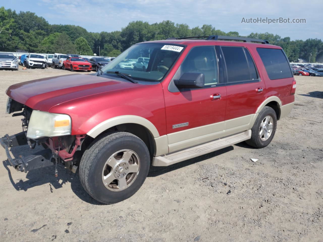 2008 Ford Expedition Eddie Bauer Red vin: 1FMFU17538LA21422