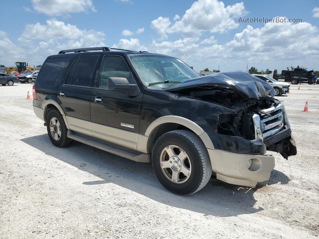 2008 Ford Expedition Eddie Bauer Black vin: 1FMFU17538LA35921