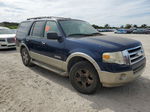 2008 Ford Expedition Eddie Bauer Blue vin: 1FMFU17538LA39399