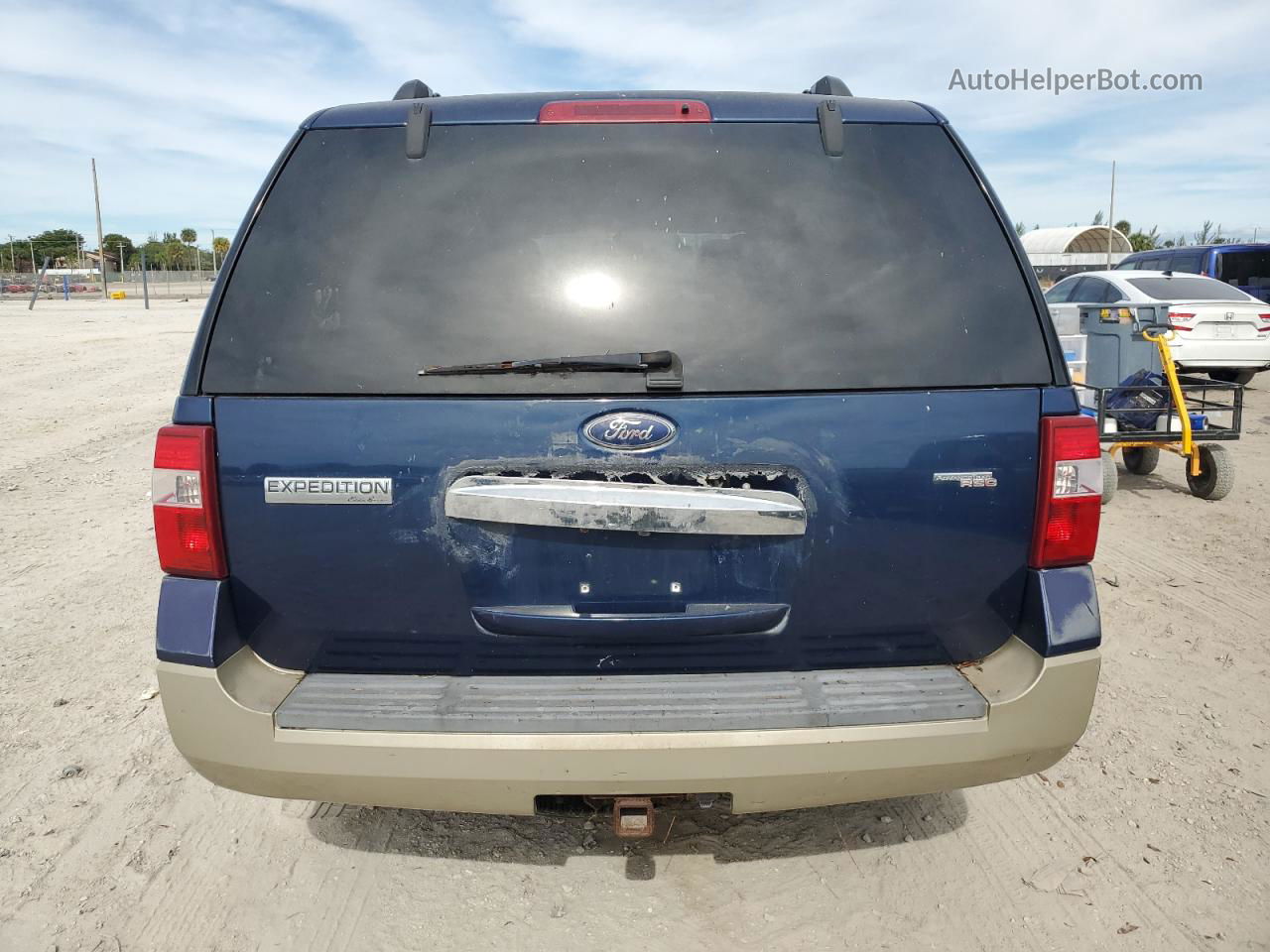 2008 Ford Expedition Eddie Bauer Blue vin: 1FMFU17538LA39399