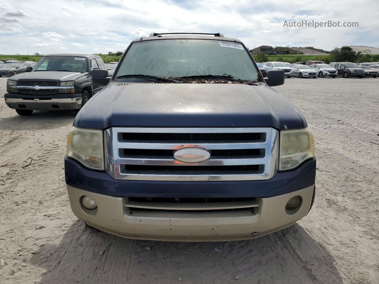 2008 Ford Expedition Eddie Bauer Blue vin: 1FMFU17538LA39399