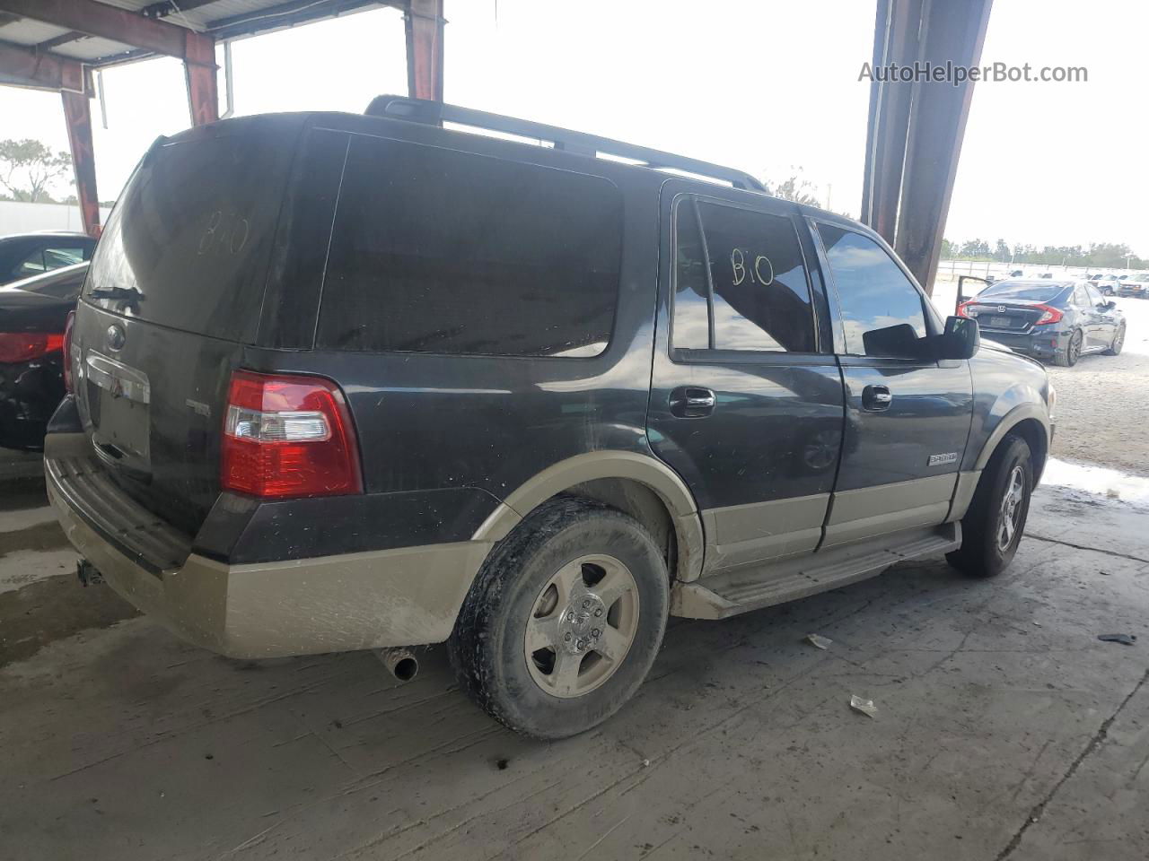 2007 Ford Expedition Eddie Bauer Black vin: 1FMFU17547LA91574