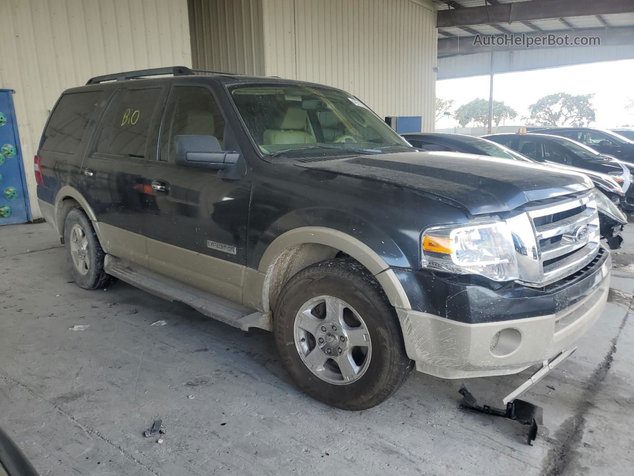 2007 Ford Expedition Eddie Bauer Black vin: 1FMFU17547LA91574