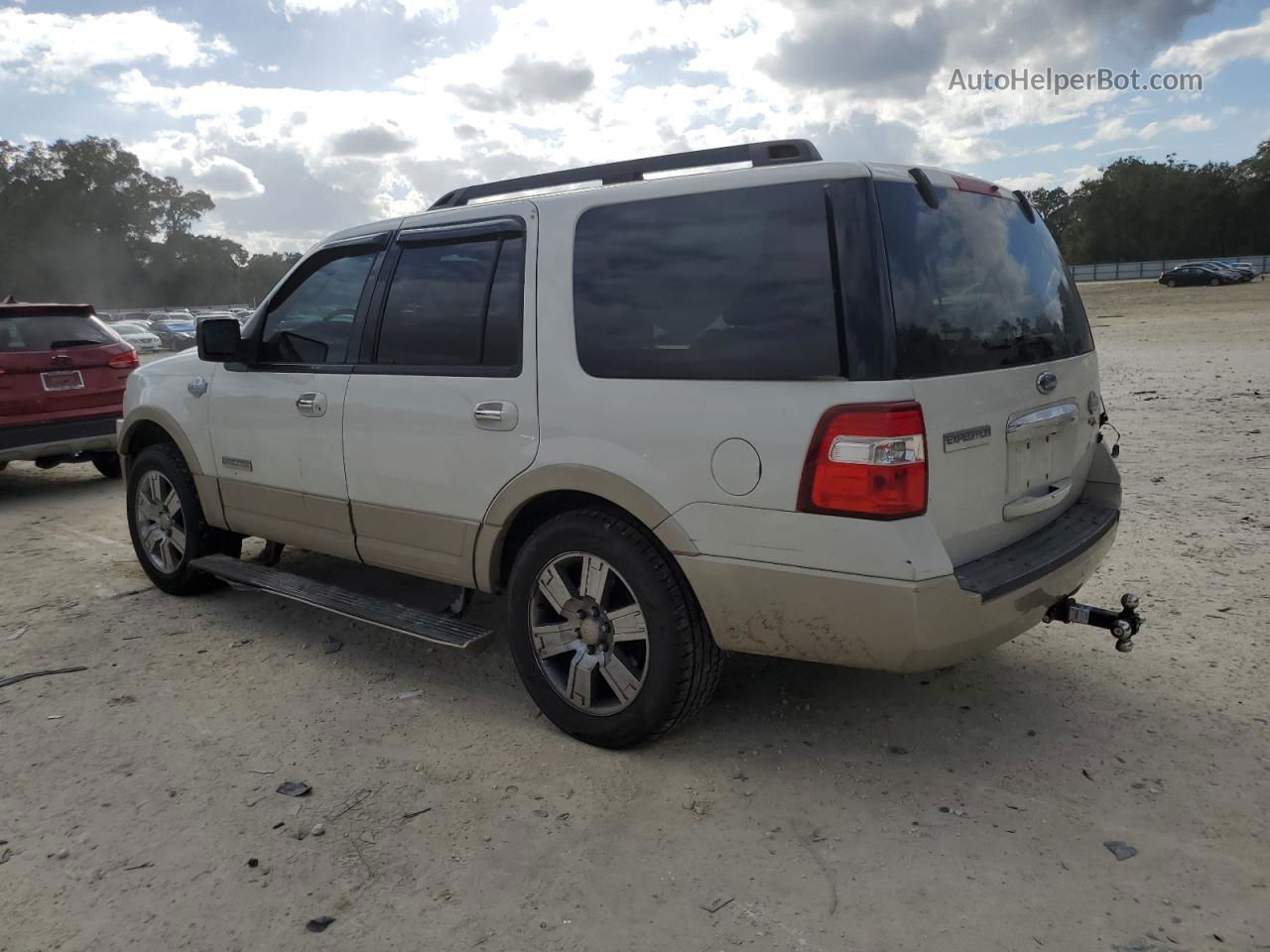 2008 Ford Expedition Eddie Bauer White vin: 1FMFU17548LA00403