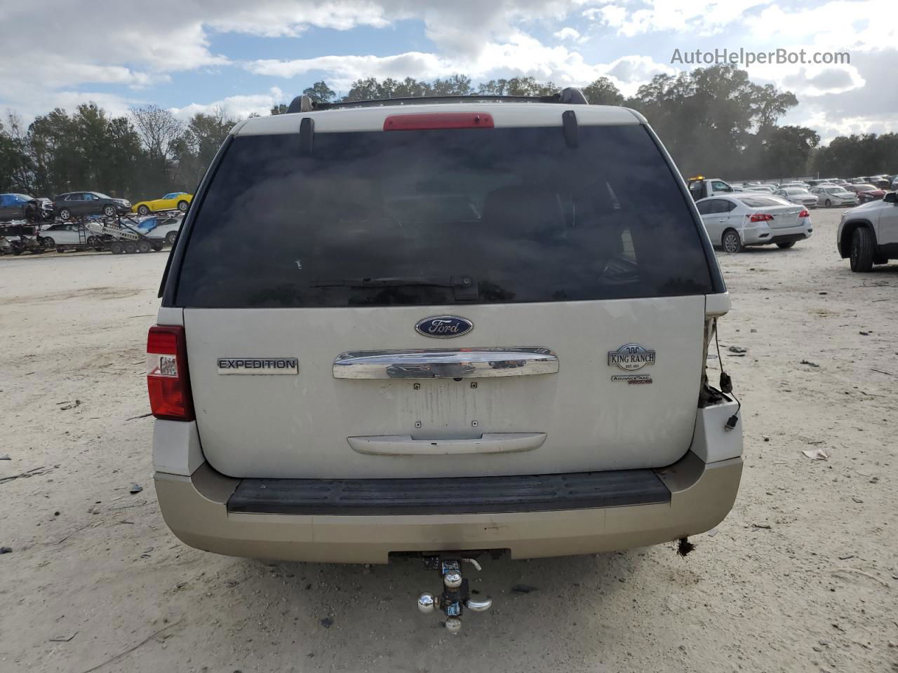 2008 Ford Expedition Eddie Bauer White vin: 1FMFU17548LA00403