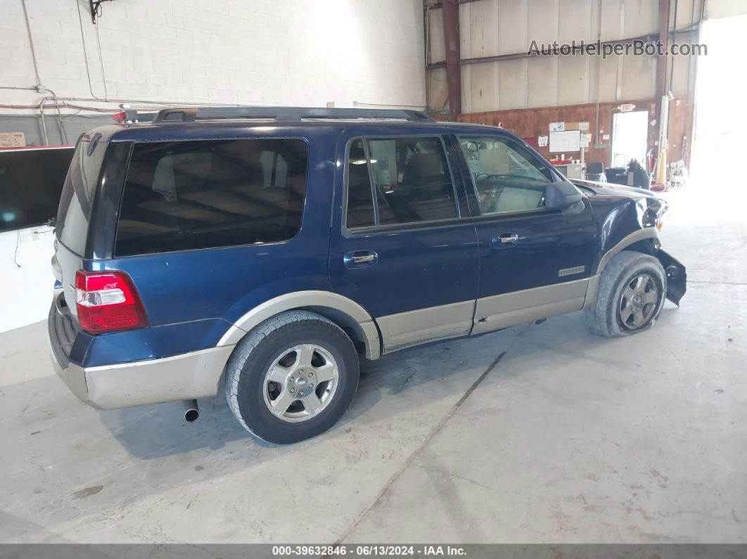 2008 Ford Expedition Eddie Bauer Dark Blue vin: 1FMFU17548LA77840