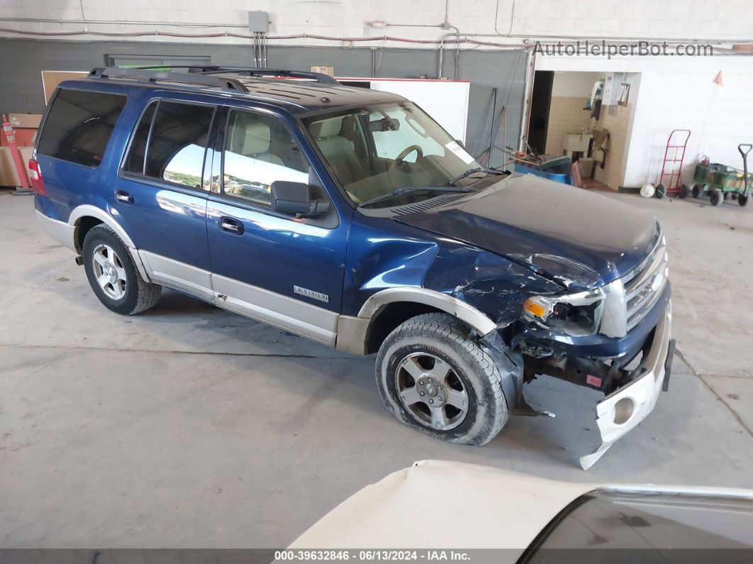 2008 Ford Expedition Eddie Bauer Dark Blue vin: 1FMFU17548LA77840