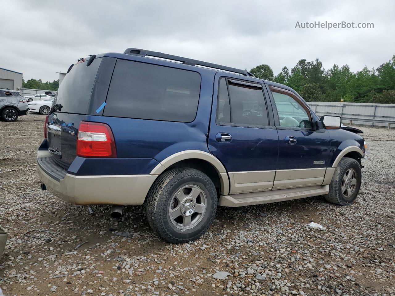 2007 Ford Expedition Eddie Bauer Синий vin: 1FMFU17557LA11666