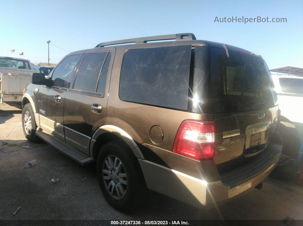 2008 Ford Expedition Eddie Bauer/king Ranch Brown vin: 1FMFU17568LA33905