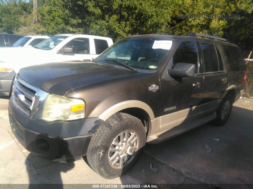 2008 Ford Expedition Eddie Bauer/king Ranch Brown vin: 1FMFU17568LA33905