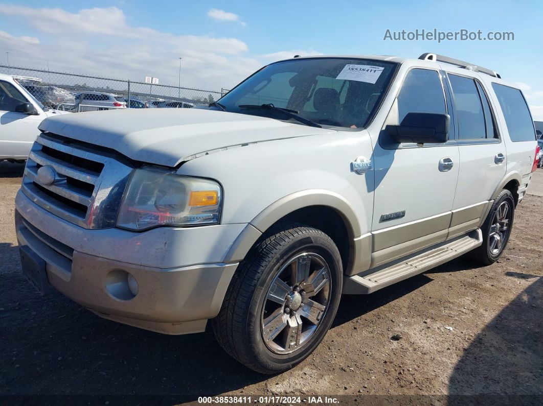 2008 Ford Expedition Eddie Bauer/king Ranch White vin: 1FMFU17568LA69898