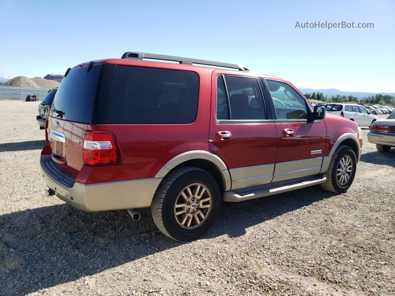 2008 Ford Expedition Eddie Bauer Burgundy vin: 1FMFU17578LA30513