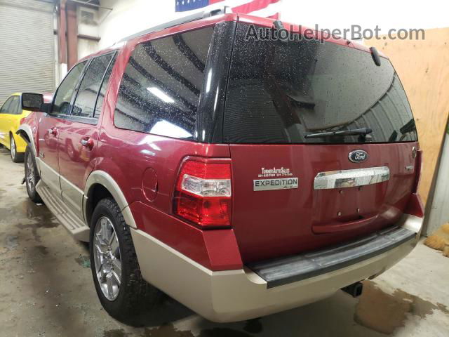 2008 Ford Expedition Eddie Bauer Maroon vin: 1FMFU17578LA74625