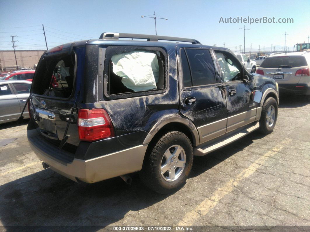 2007 Ford Expedition Eddie Bauer Blue vin: 1FMFU17597LA62622