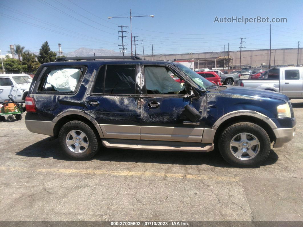 2007 Ford Expedition Eddie Bauer Blue vin: 1FMFU17597LA62622