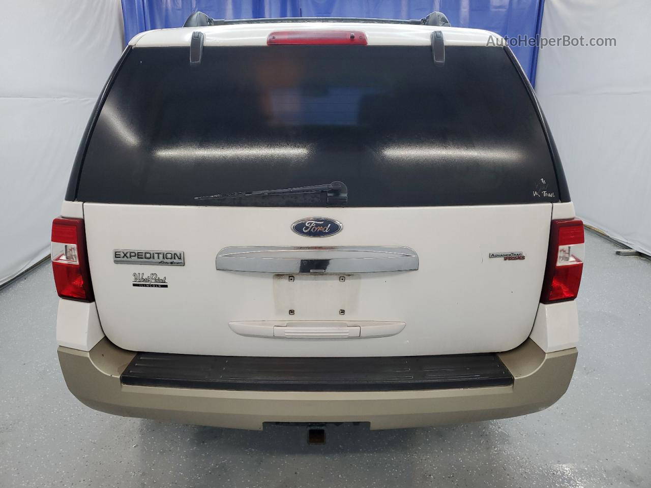 2007 Ford Expedition Eddie Bauer White vin: 1FMFU175X7LA62533