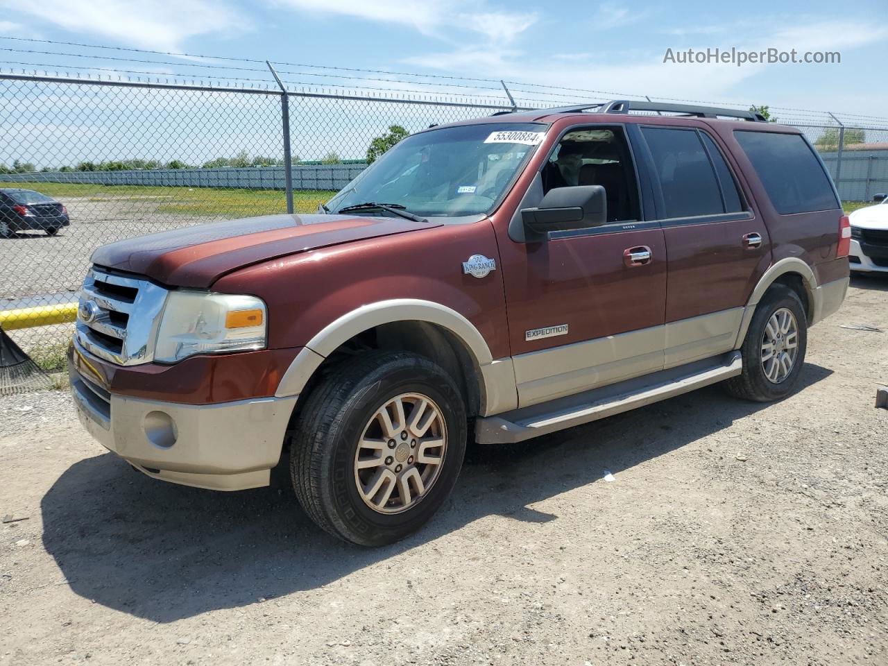 2008 Ford Expedition Eddie Bauer Red vin: 1FMFU175X8LA21692