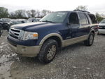 2008 Ford Expedition Eddie Bauer Blue vin: 1FMFU175X8LA34264