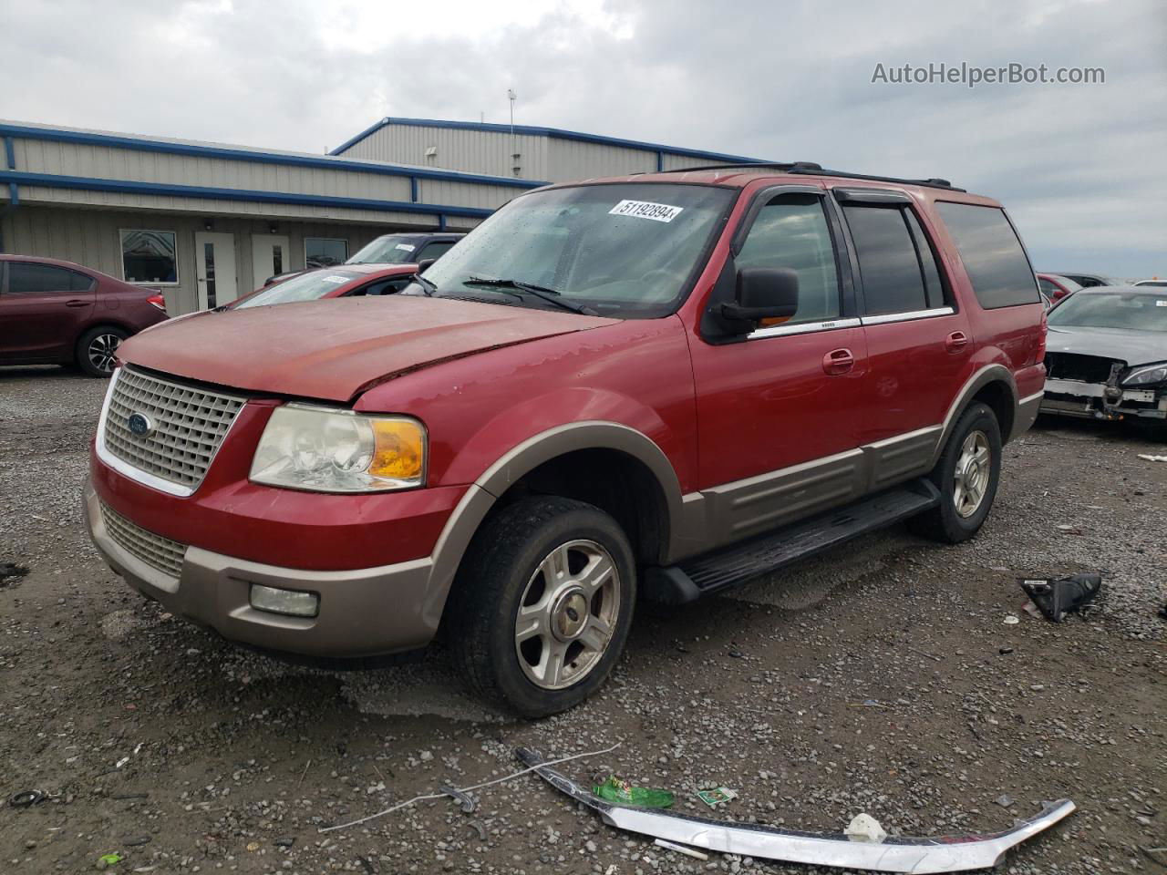 2003 Ford Expedition Eddie Bauer Red vin: 1FMFU17L13LA75017