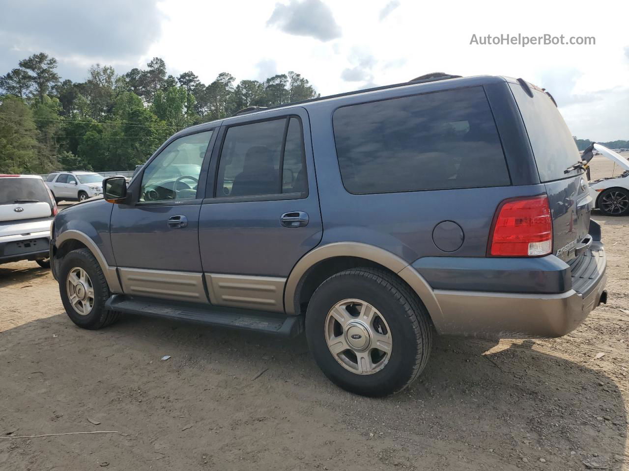 2003 Ford Expedition Eddie Bauer Синий vin: 1FMFU17L13LB45888