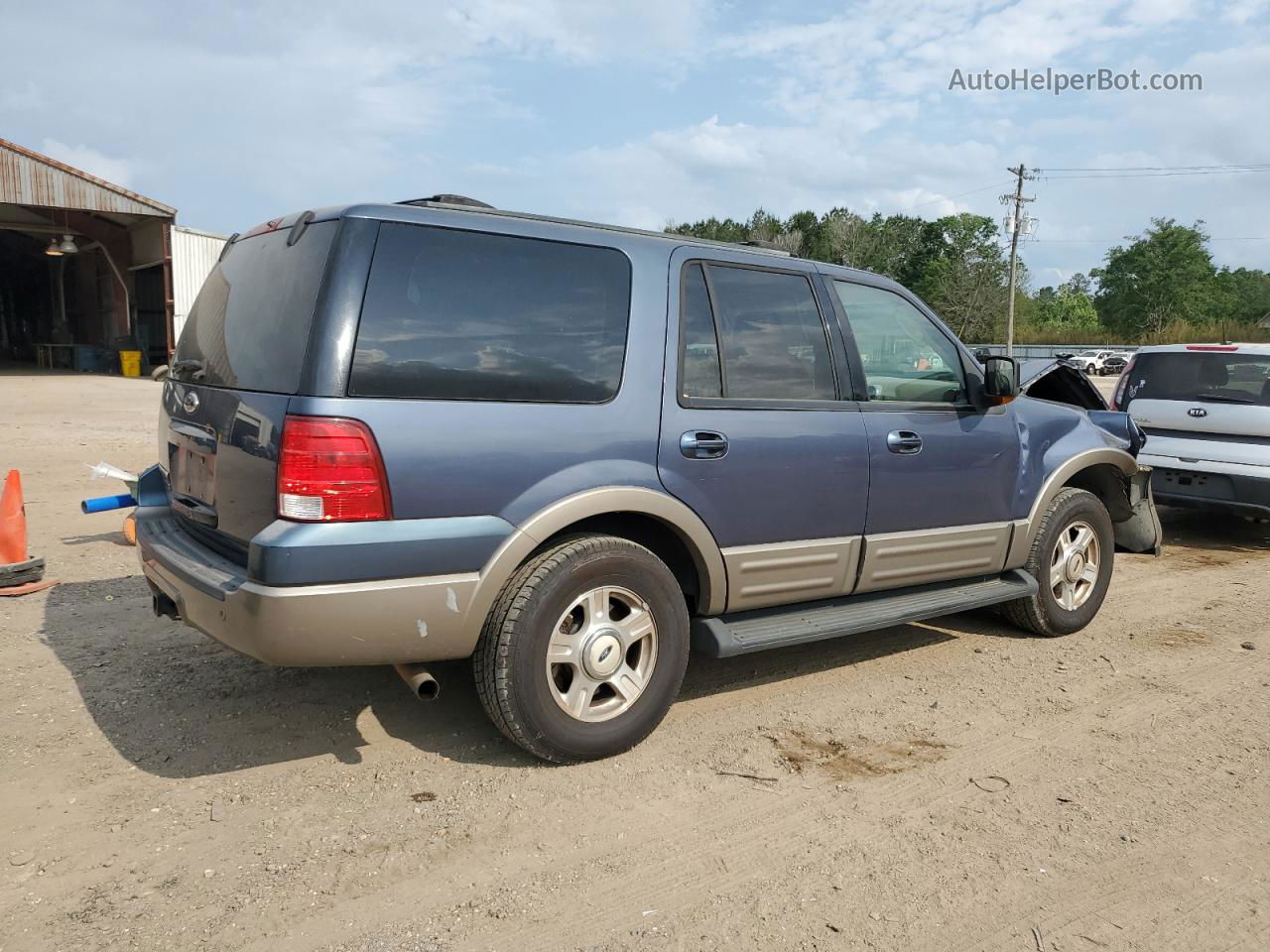 2003 Ford Expedition Eddie Bauer Синий vin: 1FMFU17L13LB45888