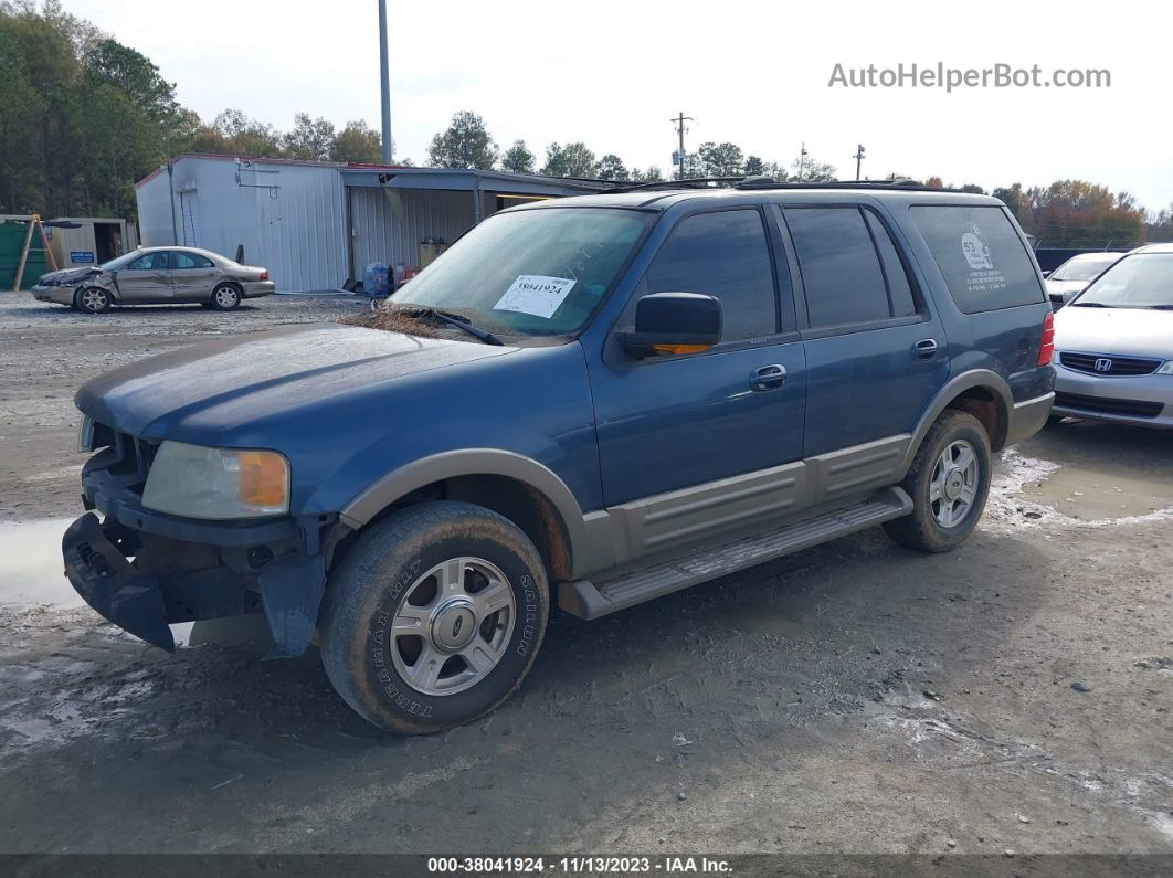 2003 Ford Expedition Eddie Bauer Blue vin: 1FMFU17L13LB91897