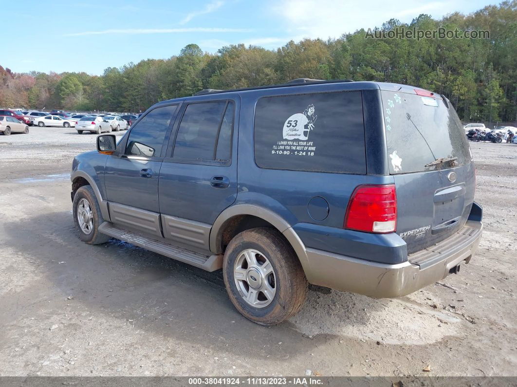 2003 Ford Expedition Eddie Bauer Blue vin: 1FMFU17L13LB91897