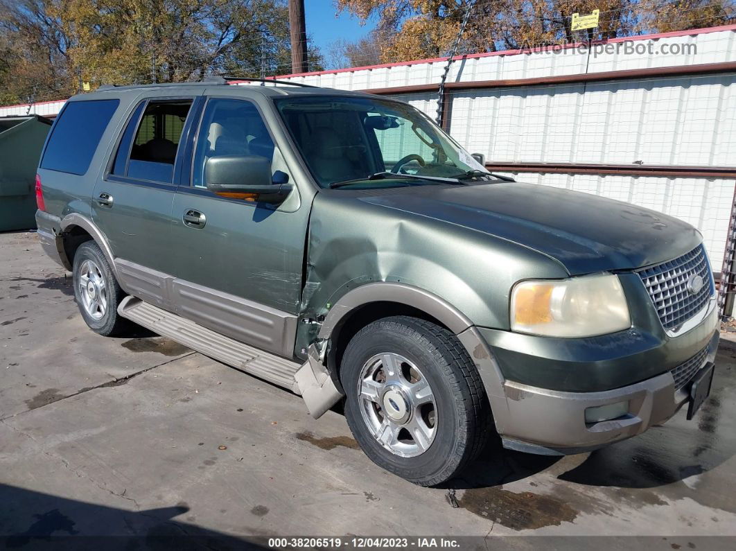 2003 Ford Expedition Eddie Bauer Green vin: 1FMFU17L13LC29001