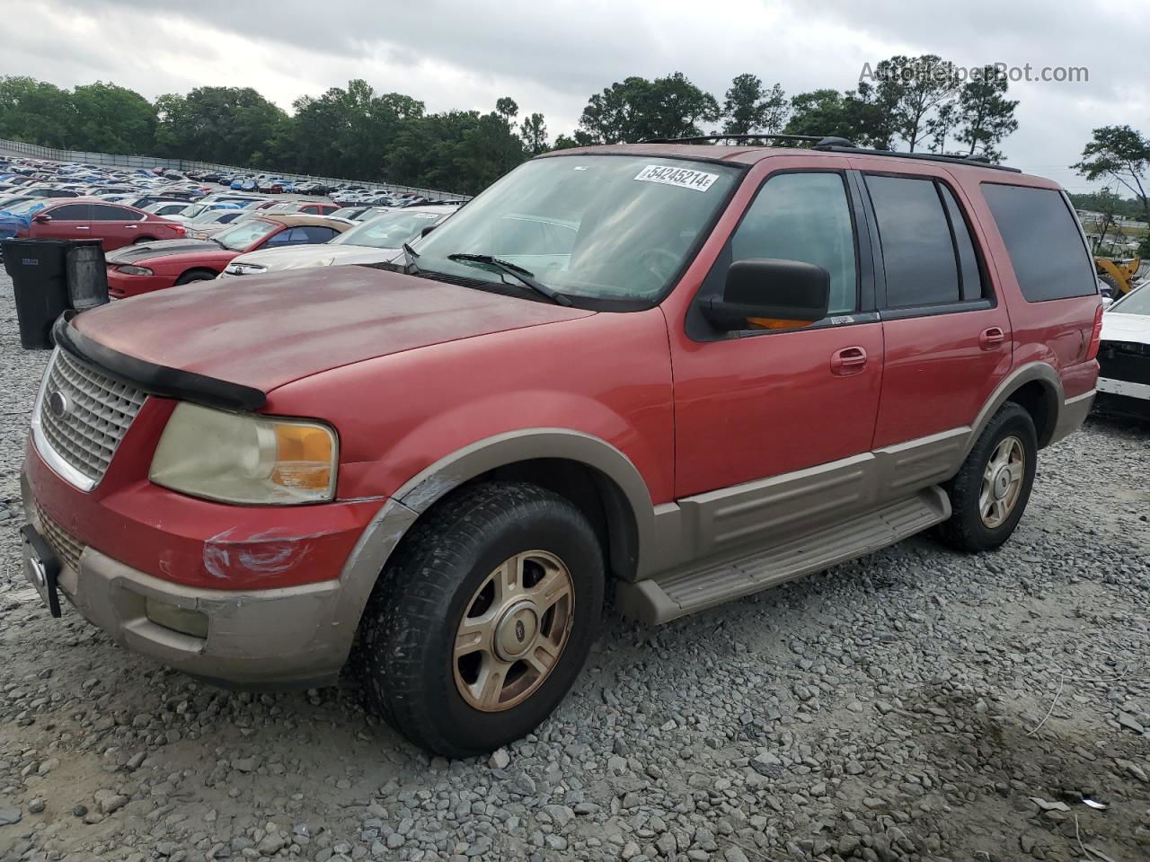 2003 Ford Expedition Eddie Bauer Red vin: 1FMFU17LX3LB68991