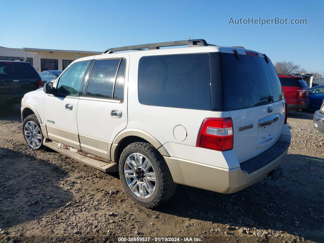 2007 Ford Expedition Eddie Bauer White vin: 1FMFU18507LA46372