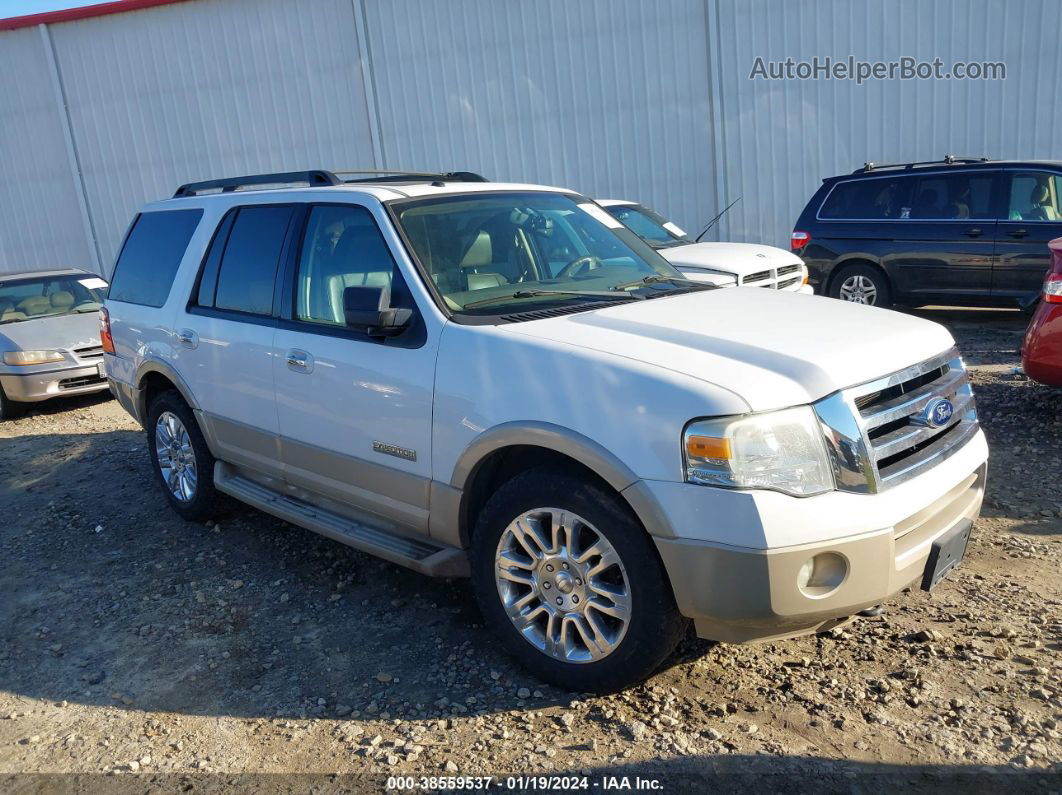 2007 Ford Expedition Eddie Bauer White vin: 1FMFU18507LA46372